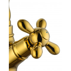 Смеситель для раковины WONZON & WOGHAND RETRO, Глянцевое золото (WW-88139020-PG)