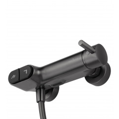 Смеситель для душа с встроенным изливом WONZON & WOGHAND MUSE Corno, Темный графит (WW-A30902-BGG)