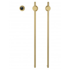 Полотенцесушитель электрический встраиваемый WONZON & WOGHAND LEIPZIG, Брашированное золото (WW-AL3621-BG)