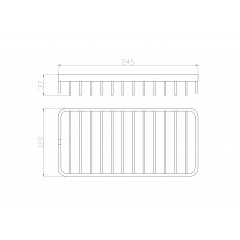 Полка для ванной WONZON & WOGHAND, Хром (WW-4101)