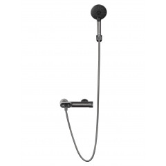Смеситель для душа с встроенным изливом WONZON & WOGHAND MUSE Corno, Темный графит (WW-A30902-BGG)