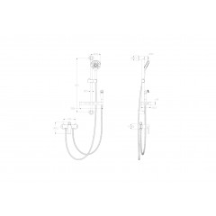 Смеситель для душа с гарнитуром WONZON & WOGHAND, Хром (WW-A31003-CR)