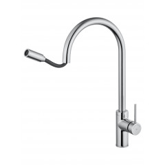 Смеситель для кухни с выдвижным изливом WONZON & WOGHAND Хром (WW-422902-CR)