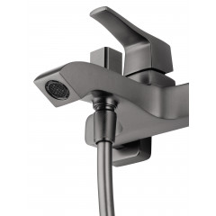 Смеситель для ванны с душем WONZON & WOGHAND FLEX, Темный графит (WW-88037072-BGM)