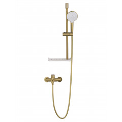 Смеситель для ванны с душевым гарнитуром WONZON & WOGHAND ALFA, Брашированное золото (WW-AE3201-BG)