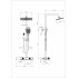 Душевая система с термостатом WONZON & WOGHAND Shelf, Черный матовый (WW-B4161-MB)