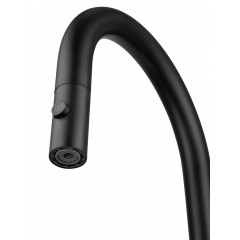 Смеситель для кухни с выдвижным изливом WONZON & WOGHAND, Черный матовый (WW-A21252-MB)