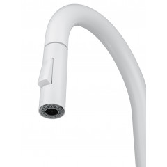 Смеситель для кухни с выдвижным изливом WONZON & WOGHAND, Белый матовый (WW-A20782-MW)