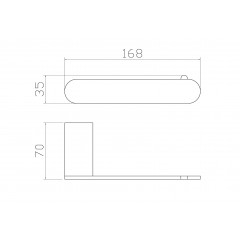 Держатель для туалетной бумаги без крышки WONZON & WOGHAND CARBON, Черный (WW-7716)