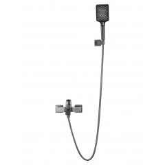 Смеситель для ванны с душем WONZON & WOGHAND FLEX, Темный графит (WW-88037072-BGM)