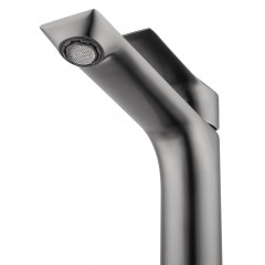 Смеситель для раковины высокий WONZON & WOGHAND BRILLIANT, Темный графит (WW-88019079-BGM)