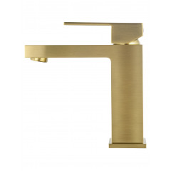 Смеситель для раковины WONZON & WOGHAND CUBE, Брашированное золото (WW-88139016-BG)