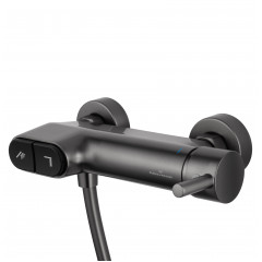 Смеситель для душа с встроенным изливом WONZON & WOGHAND MUSE Corno, Темный графит (WW-A30902-BGG)