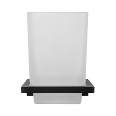 Стакан для зубных щеток с держателем WONZON & WOGHAND ECLIPSE, Черный (WW-9121-BL)