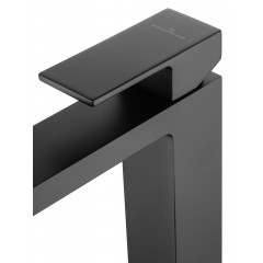 Смеситель для раковины высокий WONZON & WOGHAND CUBE, Черный матовый (WW-88239016-MB)