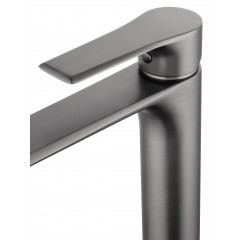 Смеситель для раковины высокий WONZON & WOGHAND BRILLIANT, Темный графит (WW-88019079-BGM)