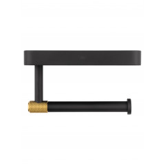 Держатель для туалетной бумаги с полкой WONZON & WOGHAND MAJESTIC, Черный/Золото (WW-9226)