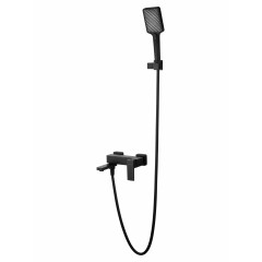 Смеситель для ванны с душем WONZON & WOGHAND CUBE 2.0, Черный матовый (WW-88037068-MB)