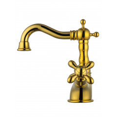 Смеситель для раковины WONZON & WOGHAND RETRO, Глянцевое золото (WW-88139020-PG)