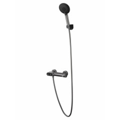 Смеситель для душа с встроенным изливом WONZON & WOGHAND MUSE Corno, Темный графит (WW-A30902-BGG)